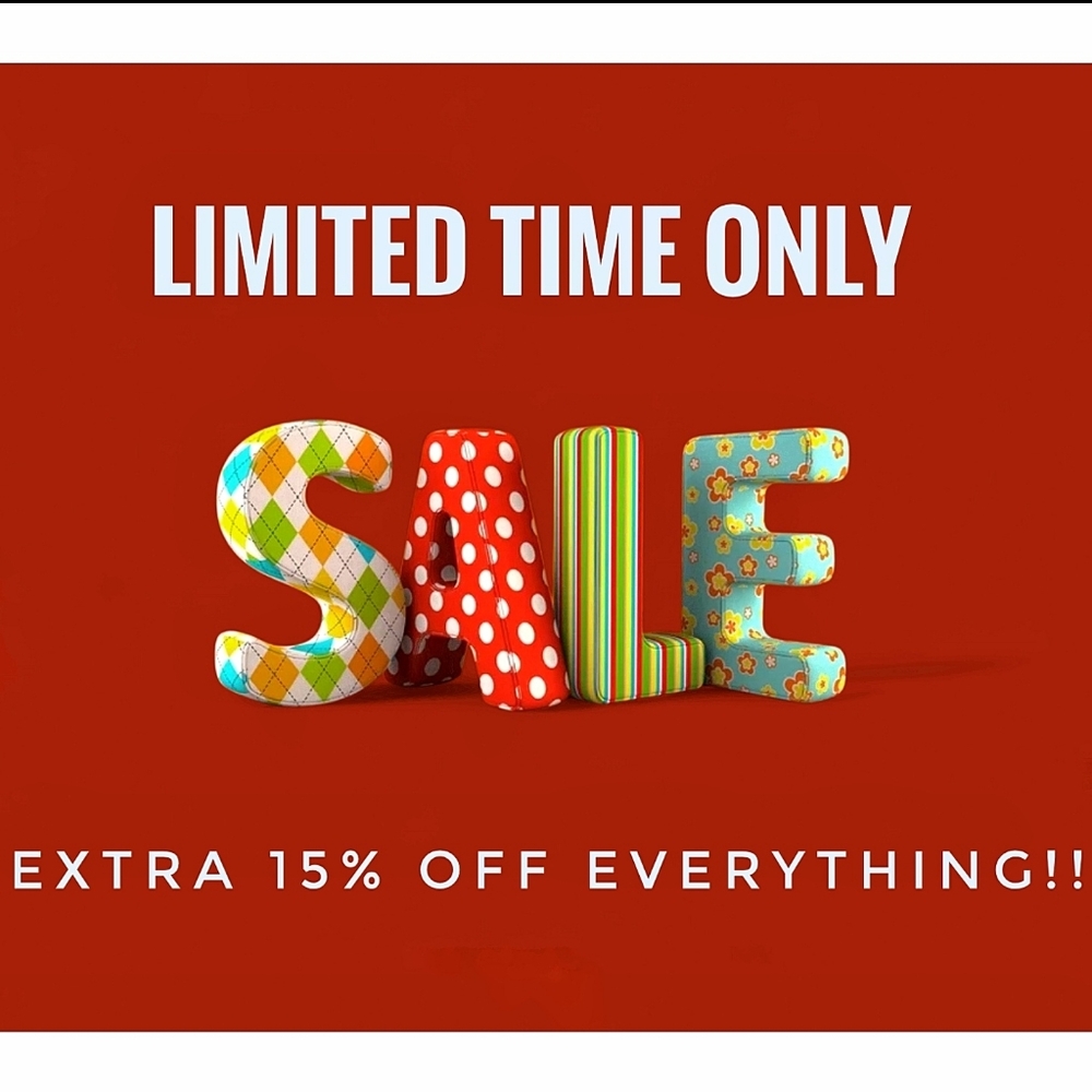 Everything 15% OFF SALE